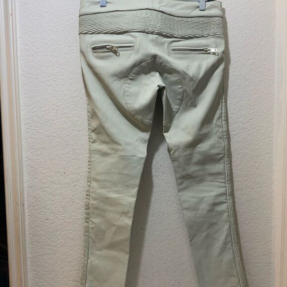 ISABEL MARANT gray  Lambskin Leather skinny Leg Pants 36 US 4 - Picture 7 of 13